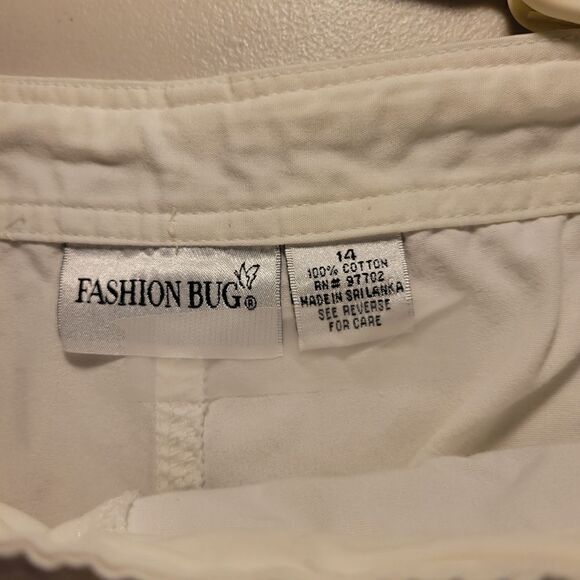 Fashion Bug Women's White Capris Size: 14 Pre-owned - Picture 5 of 6